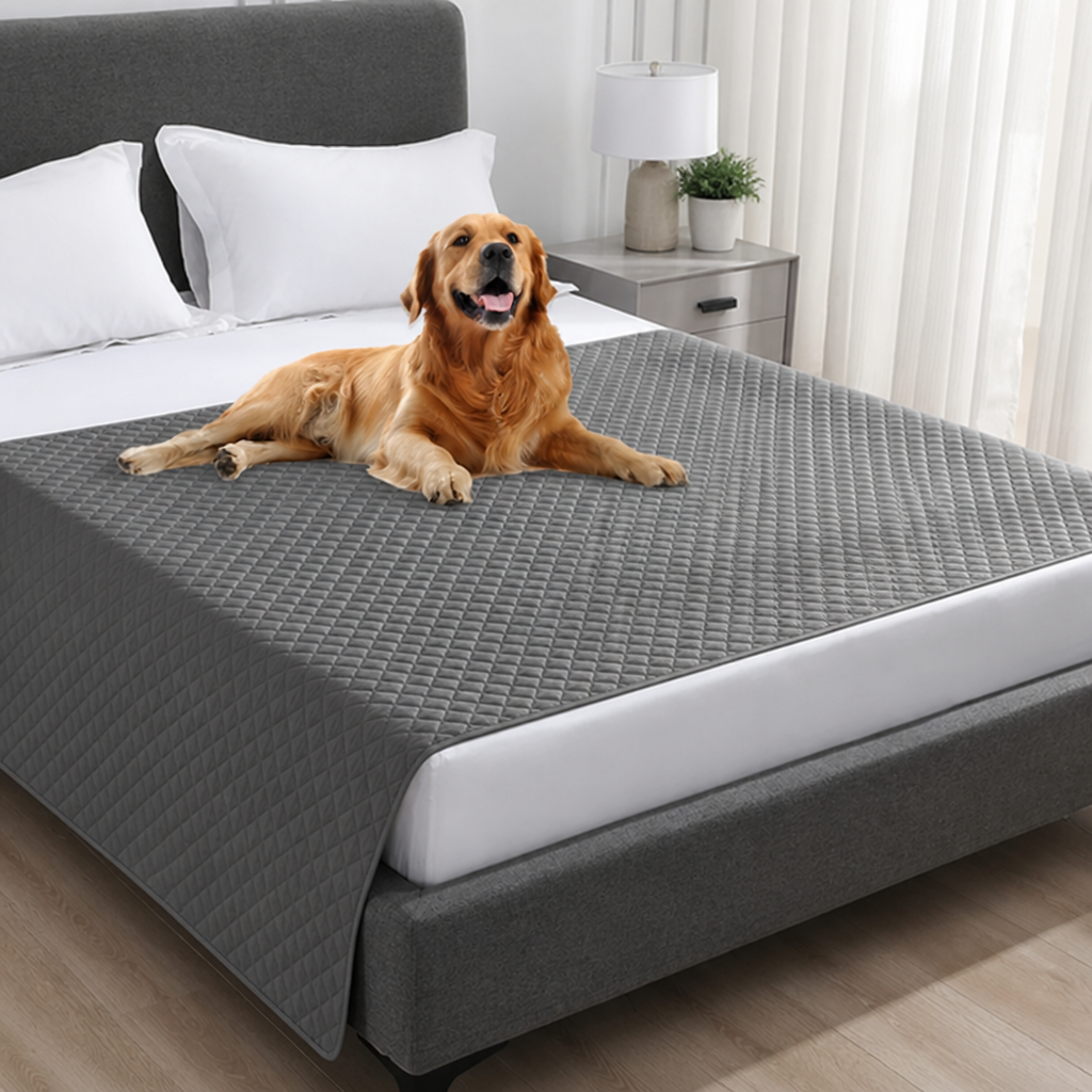DogBedHouse Waterproof Quilted Fleece-Lined & Non-Slip Sofa Cover