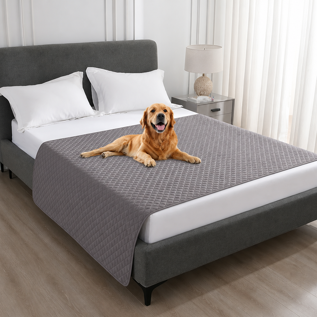 DogBedHouse Waterproof Quilted Fleece-Lined & Non-Slip Sofa Cover