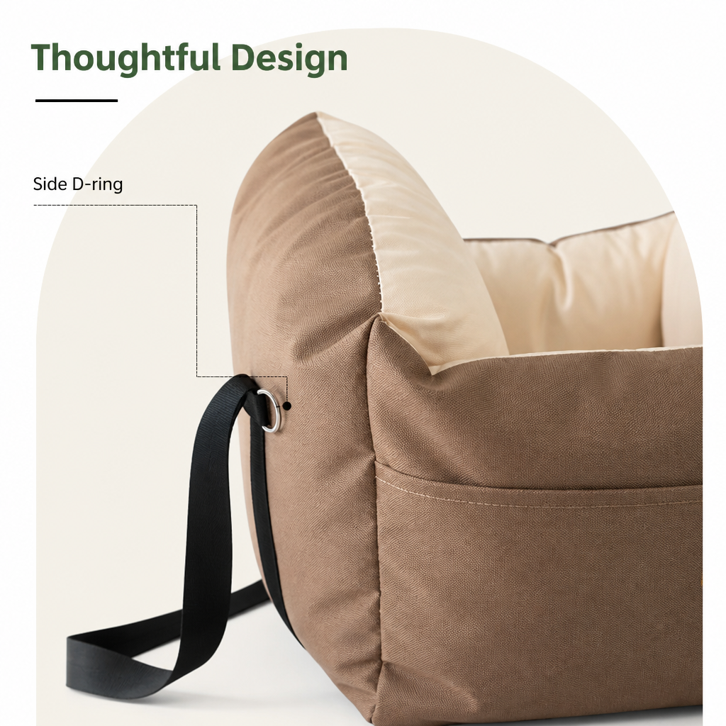 DogBedHouse Waterproof Quilted Foam-Padded Car Seat Bed (Small)