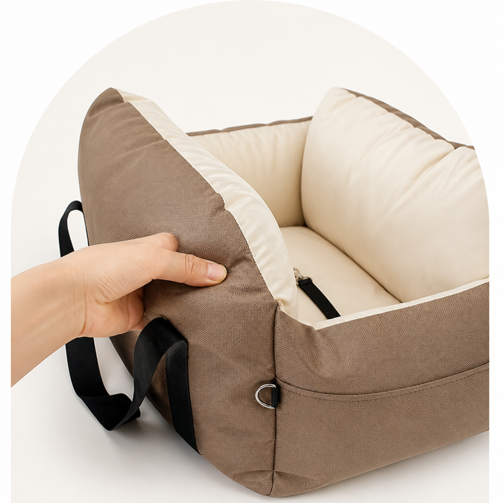 DogBedHouse Waterproof Quilted Foam-Padded Car Seat Bed (Small)
