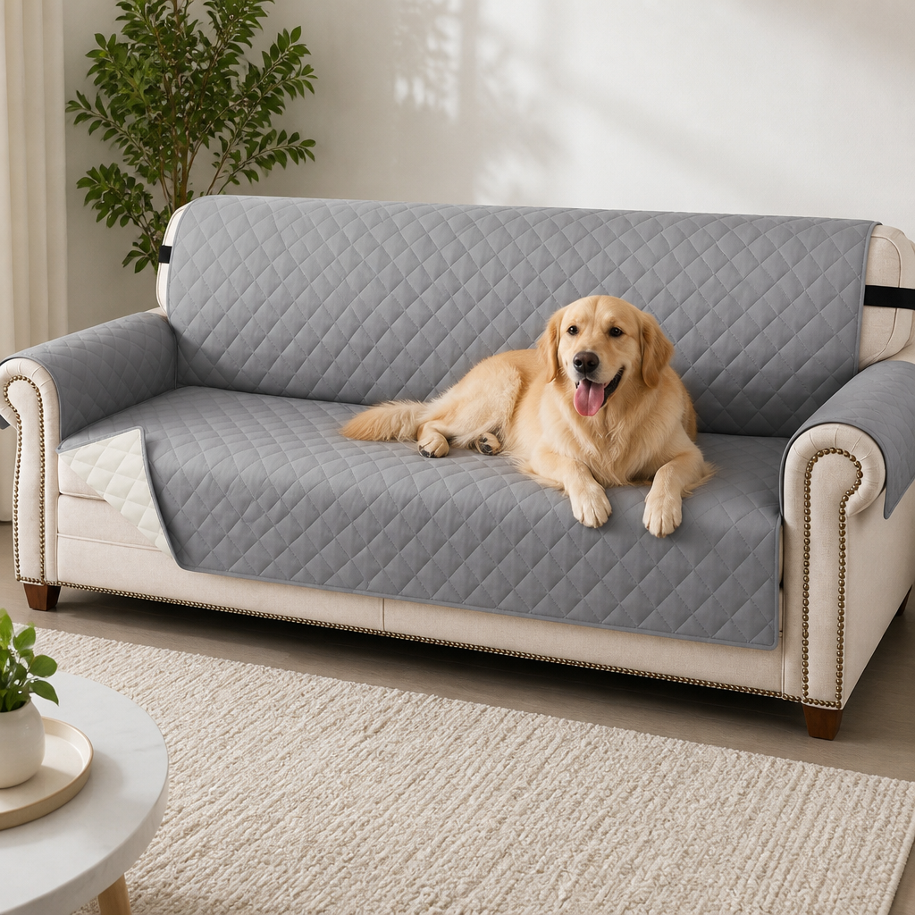 DogBedHouse Waterproof Quilted & Non-Slip Sofa Cover (Fitted)