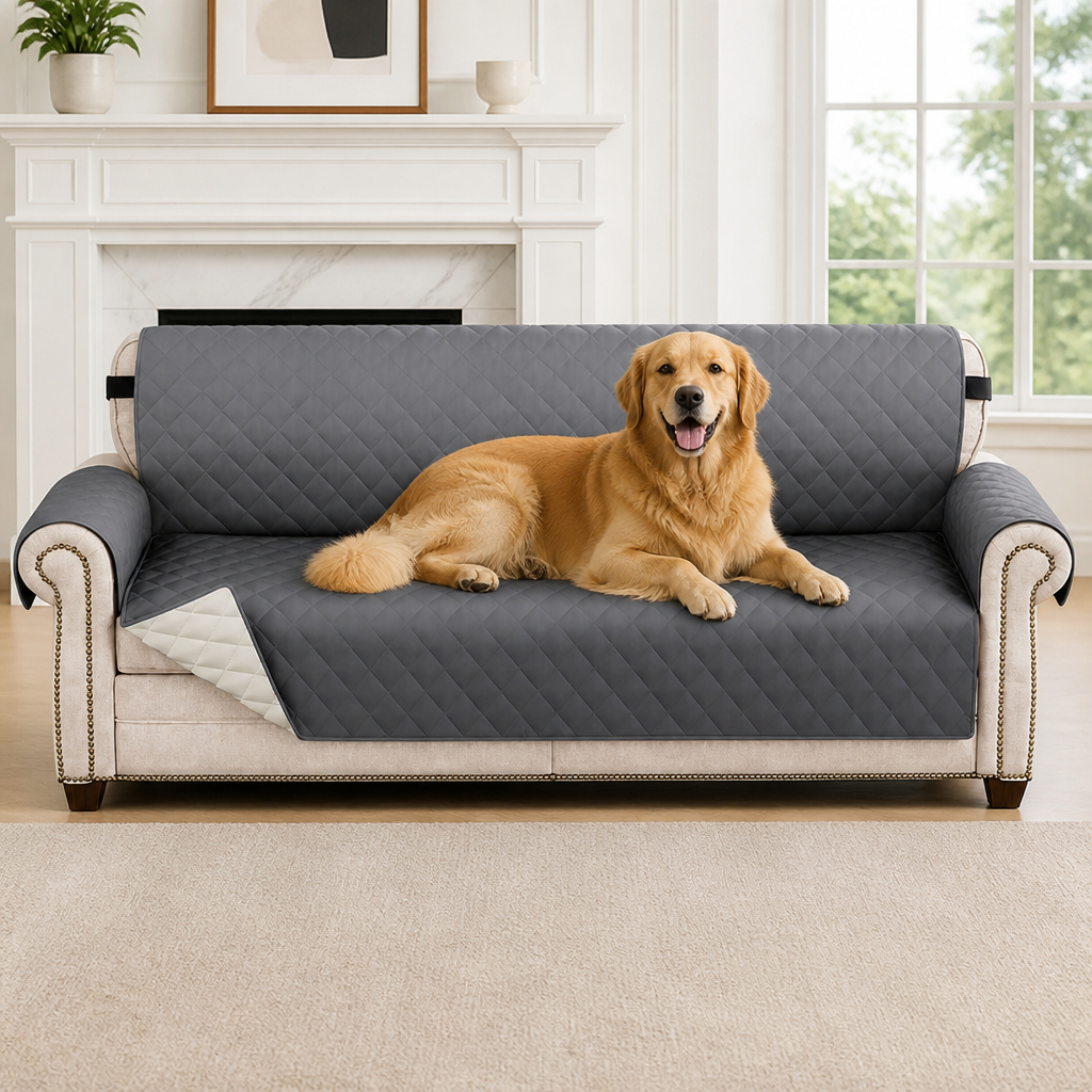 DogBedHouse Waterproof Quilted & Non-Slip Sofa Cover (Fitted)