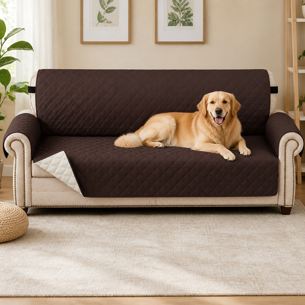 DogBedHouse Waterproof Quilted & Non-Slip Sofa Cover (Fitted)