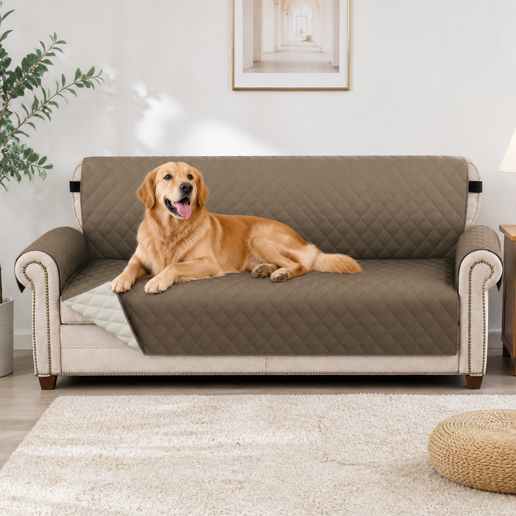 DogBedHouse Waterproof Quilted & Non-Slip Sofa Cover (Fitted)