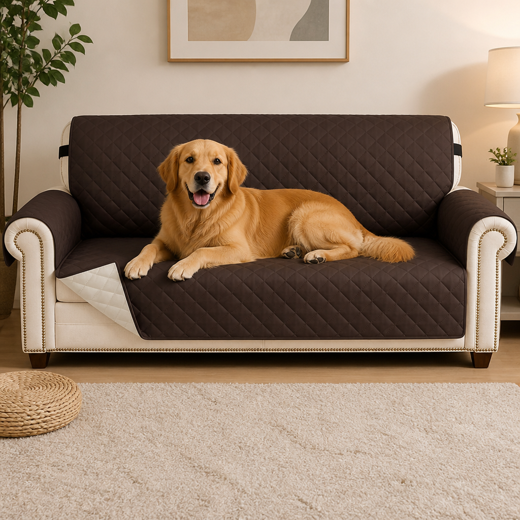 DogBedHouse Waterproof Quilted & Non-Slip Sofa Cover (Fitted)