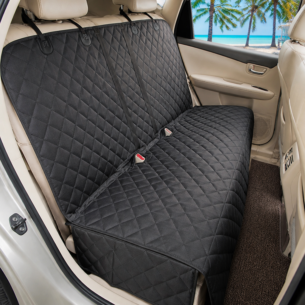 DogBedHouse Waterproof Quilted Oxford Non-Slip Car Seat Cover