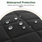 DogBedHouse Waterproof Quilted Oxford Non-Slip Car Seat Cover