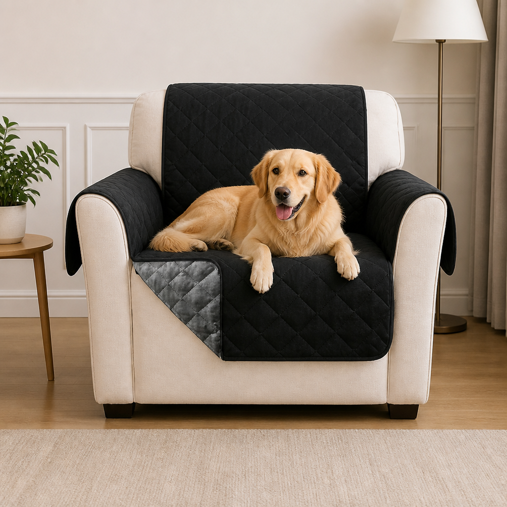 DogBedHouse Waterproof Quilted Stretch Sofa Slipcover (Universal Fit)