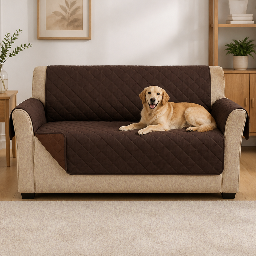 DogBedHouse Waterproof Quilted Stretch Sofa Slipcover (Universal Fit)