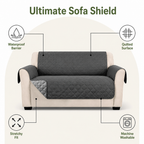 DogBedHouse Waterproof Quilted Stretch Sofa Slipcover (Universal Fit)