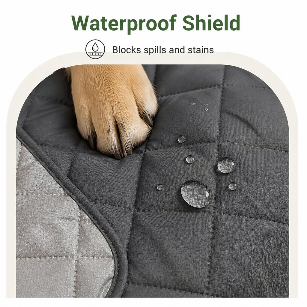 DogBedHouse Waterproof Quilted Stretch Sofa Slipcover (Universal Fit)