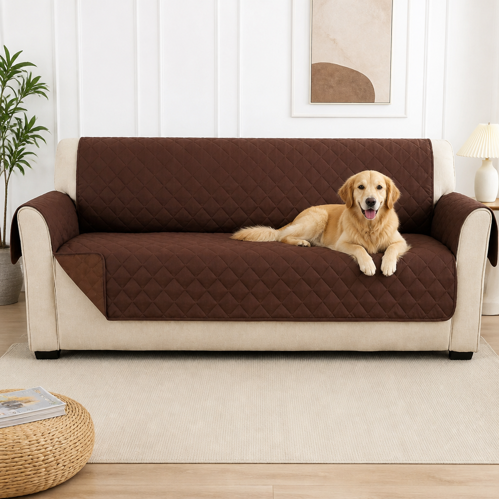 DogBedHouse Waterproof Quilted Stretch Sofa Slipcover (Universal Fit)