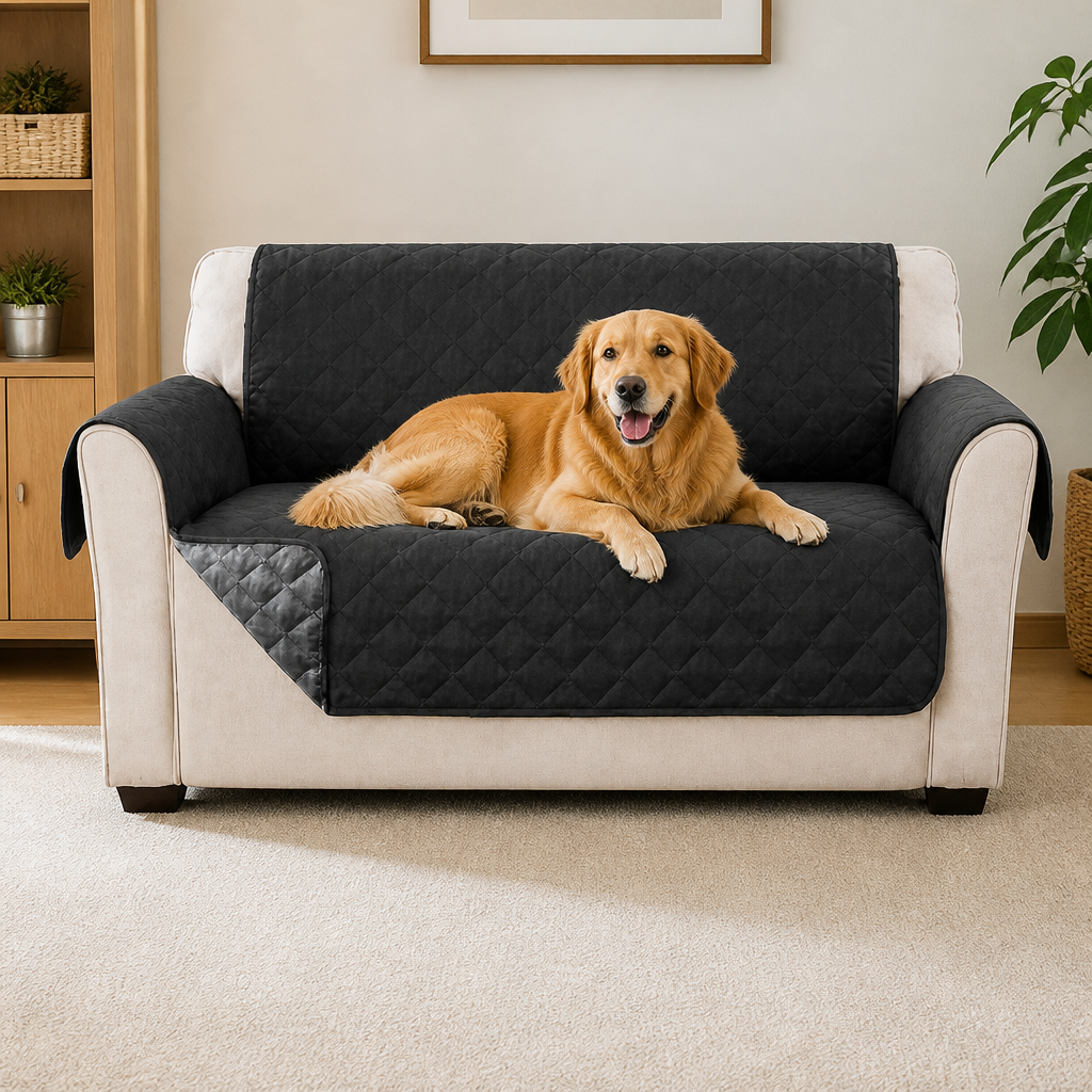 DogBedHouse Waterproof Quilted Stretch Sofa Slipcover (Universal Fit)