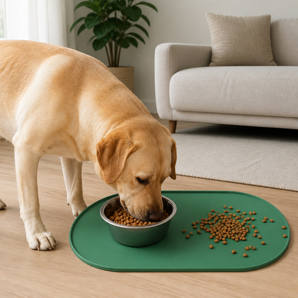DogBedHouse Waterproof Raised-Edge Silicone Pet Mat