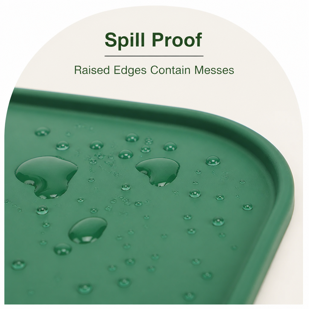 DogBedHouse Waterproof Raised-Edge Silicone Pet Mat