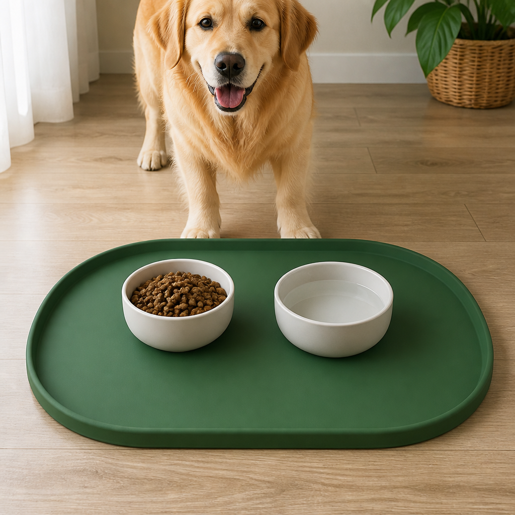 DogBedHouse Waterproof Raised-Edge Silicone Pet Mat