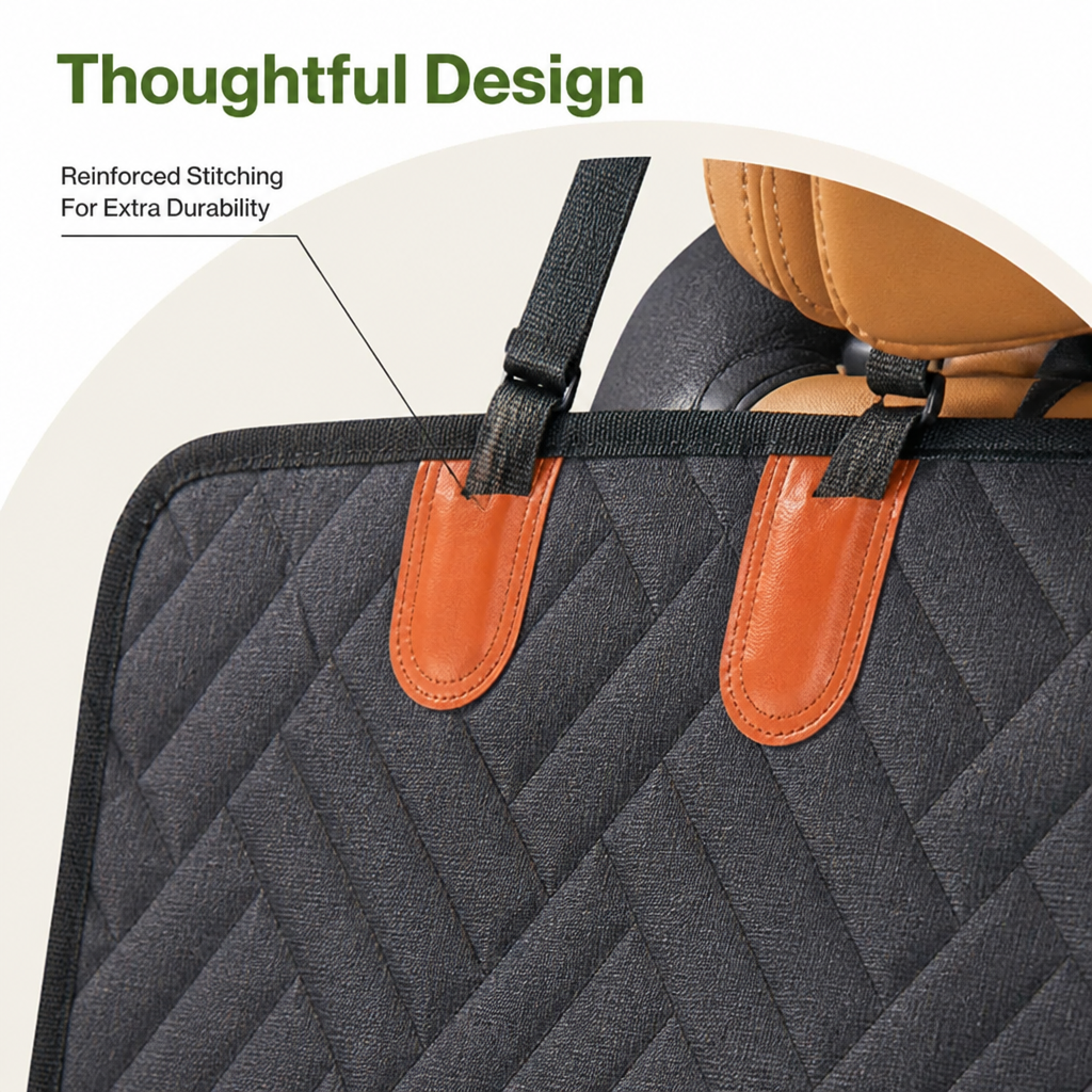 DogBedHouse Waterproof & Scratch-Proof Hammock Car Seat Cover (Removable)