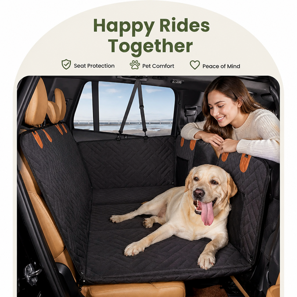 DogBedHouse Waterproof & Scratch-Proof Hammock Car Seat Cover (Removable)