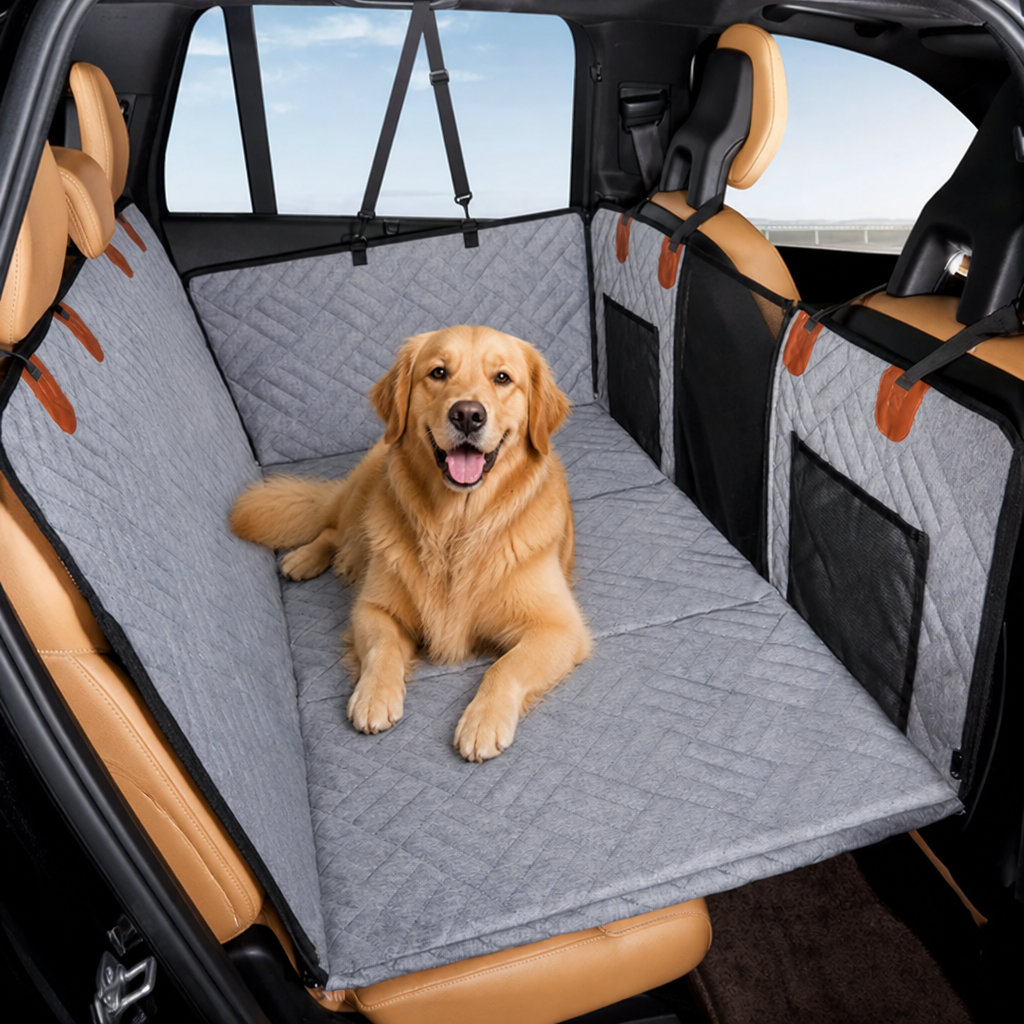 DogBedHouse Waterproof & Scratch-Proof Hammock Car Seat Cover (Removable)