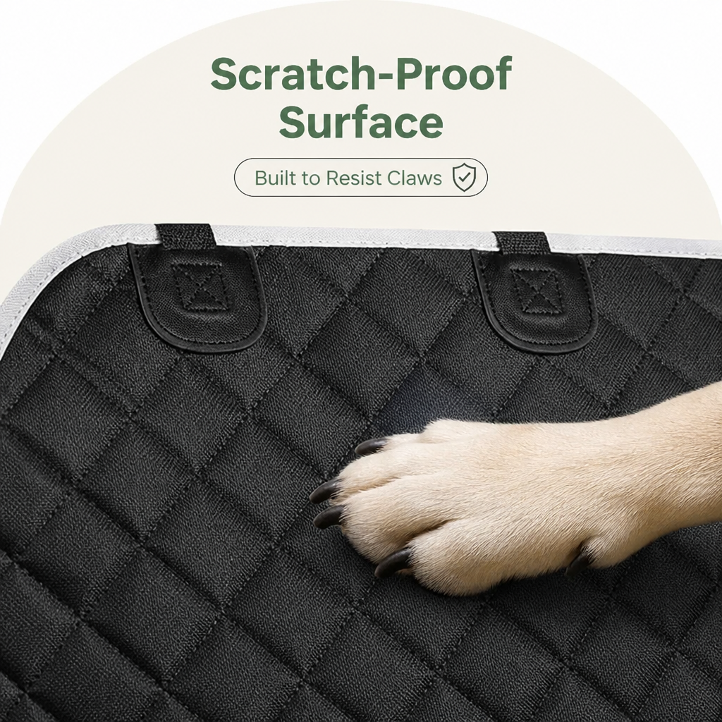 DogBedHouse Waterproof Scratch-Resistant Backseat Cover