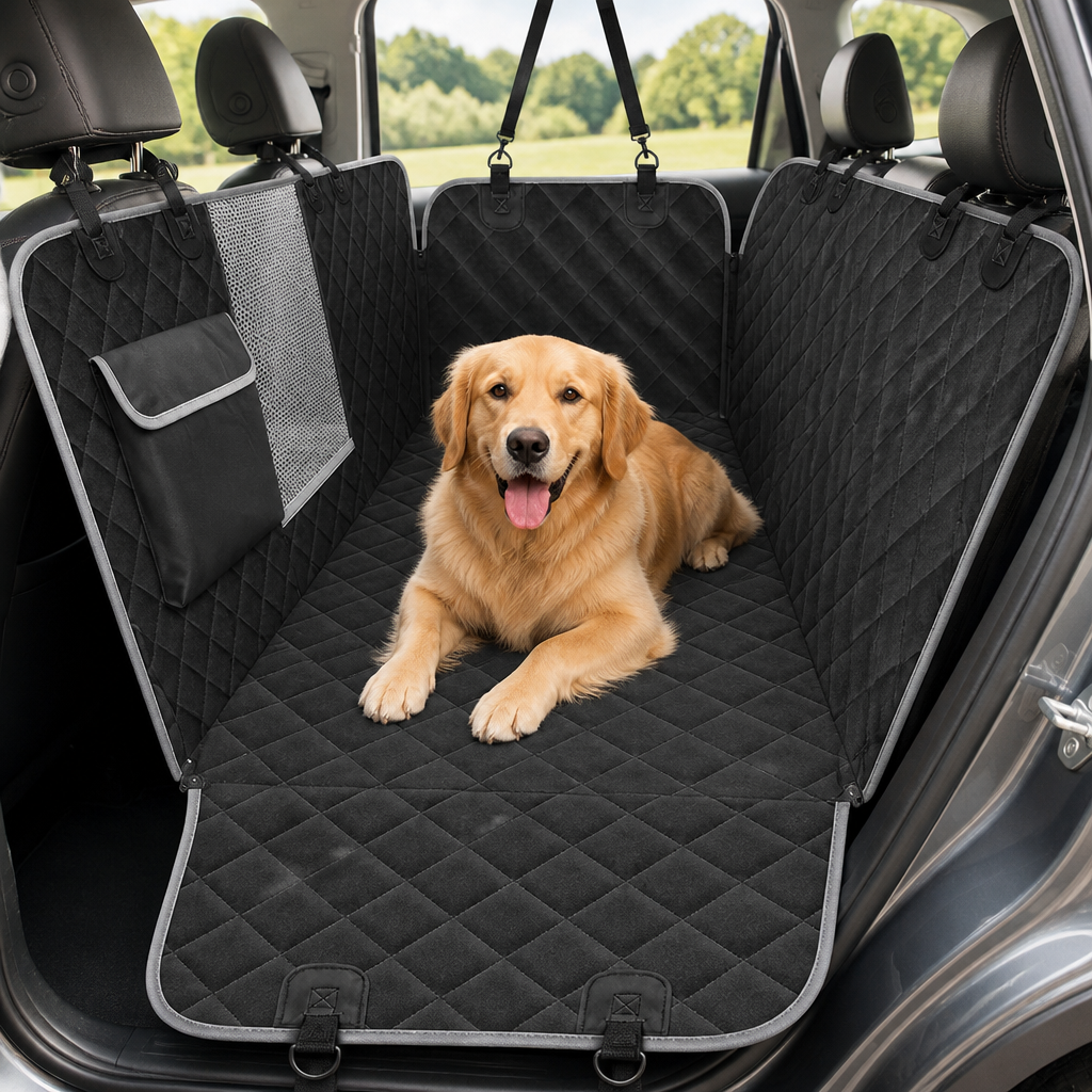 DogBedHouse Waterproof Scratch-Resistant Backseat Cover