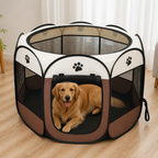 DogBedHouse Waterproof & Scratch-Resistant Foldable Cat Playpen (Octagonal)