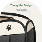 DogBedHouse Waterproof & Scratch-Resistant Foldable Cat Playpen (Octagonal)