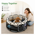 DogBedHouse Waterproof & Scratch-Resistant Foldable Cat Playpen (Octagonal)