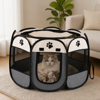 DogBedHouse Waterproof & Scratch-Resistant Foldable Cat Playpen (Octagonal)