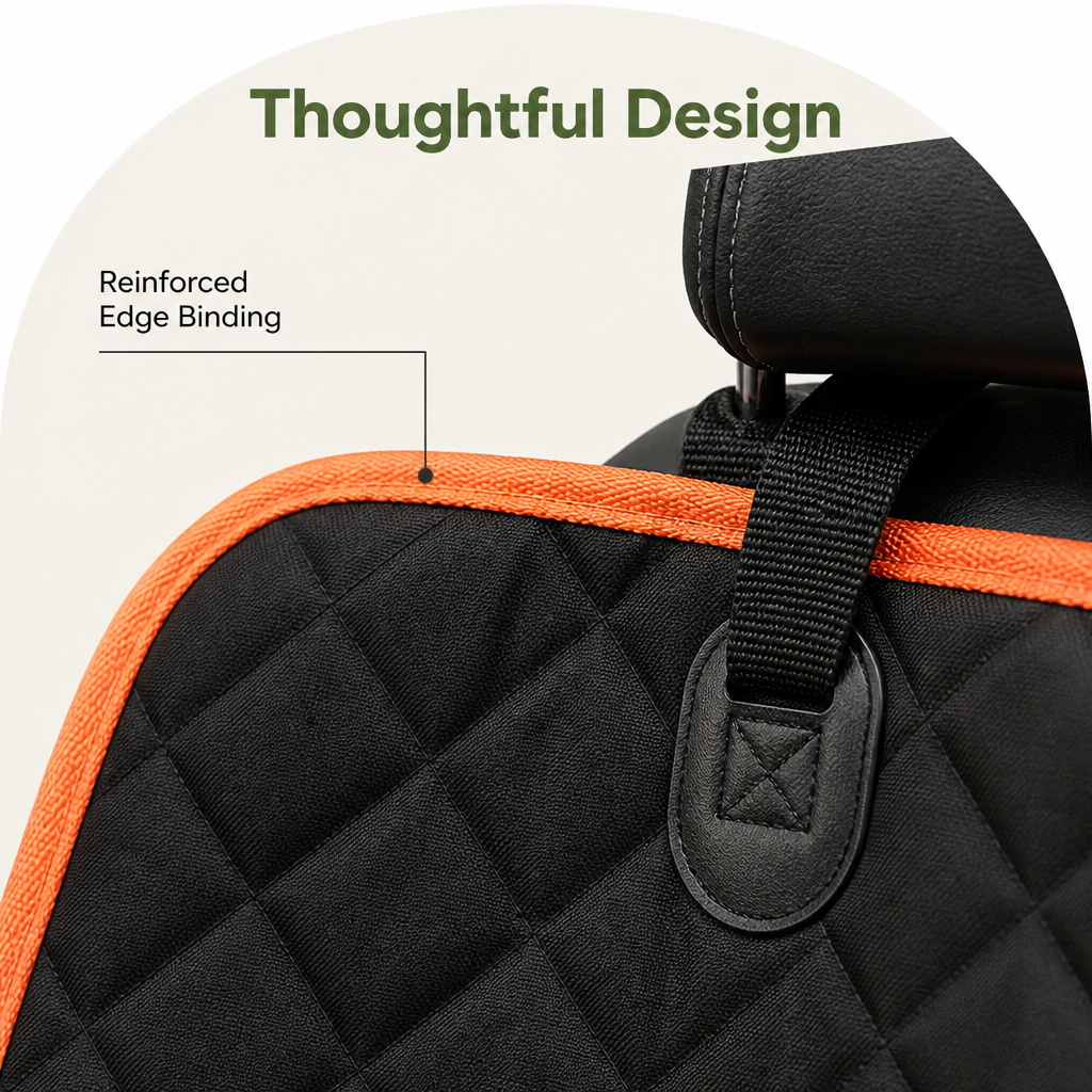 DogBedHouse Waterproof & Scratch-Resistant Hammock-Style Car Seat Cover