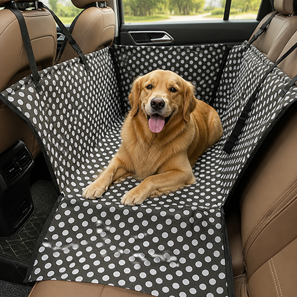 DogBedHouse Waterproof & Scratch-Resistant Oxford Hammock Car Seat Cover (Foldable)