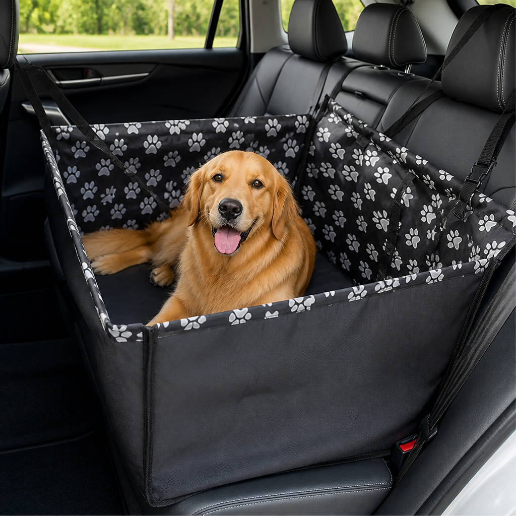 DogBedHouse Waterproof & Scratch-Resistant Oxford Hammock Car Seat Cover (Foldable)