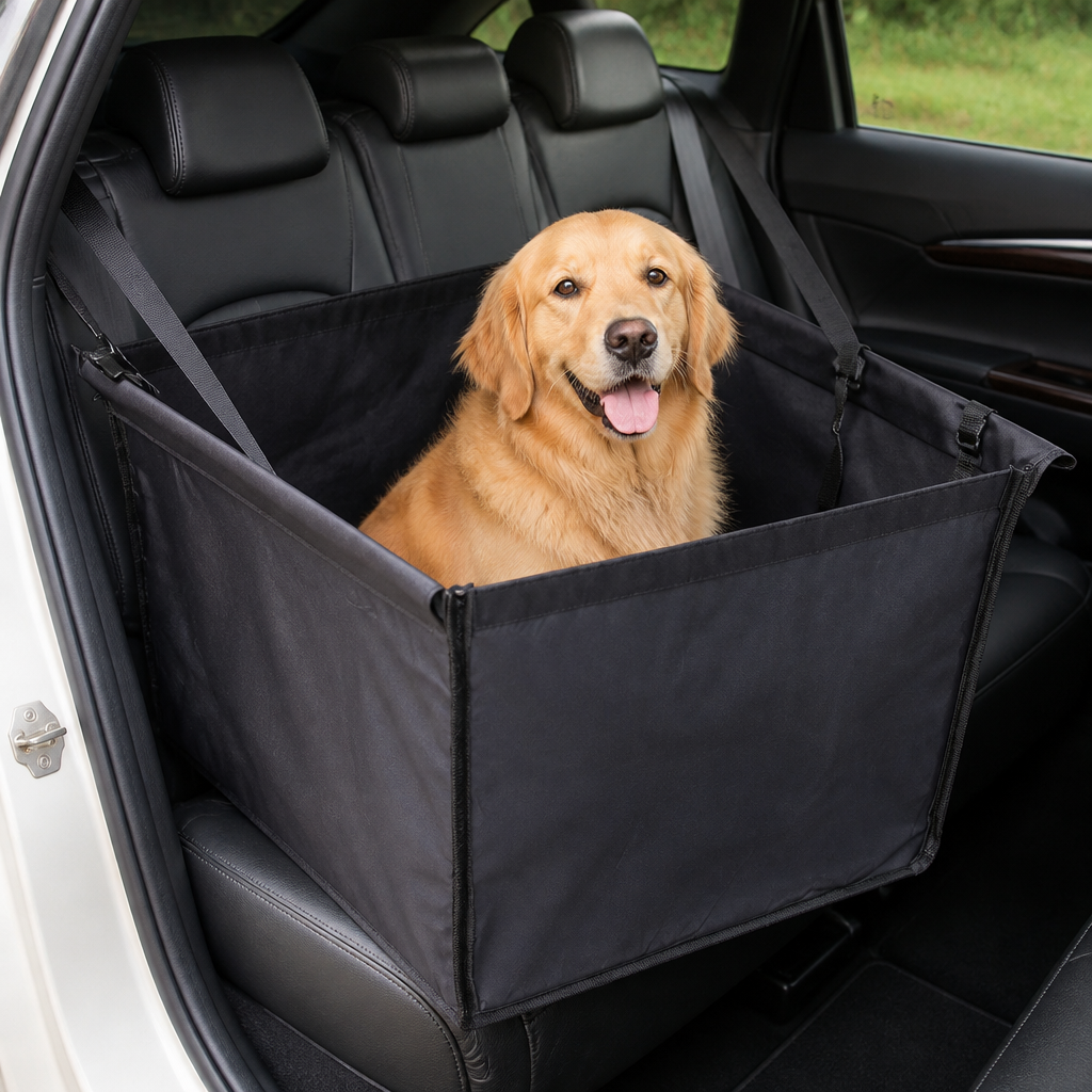 DogBedHouse Waterproof & Scratch-Resistant Oxford Hammock Car Seat Cover (Foldable)