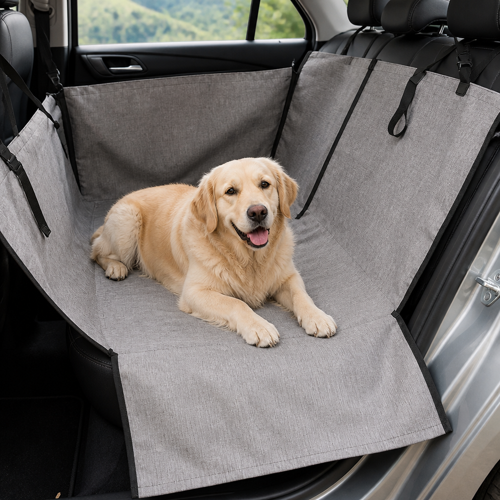 DogBedHouse Waterproof & Scratch-Resistant Oxford Hammock Car Seat Cover (Foldable)