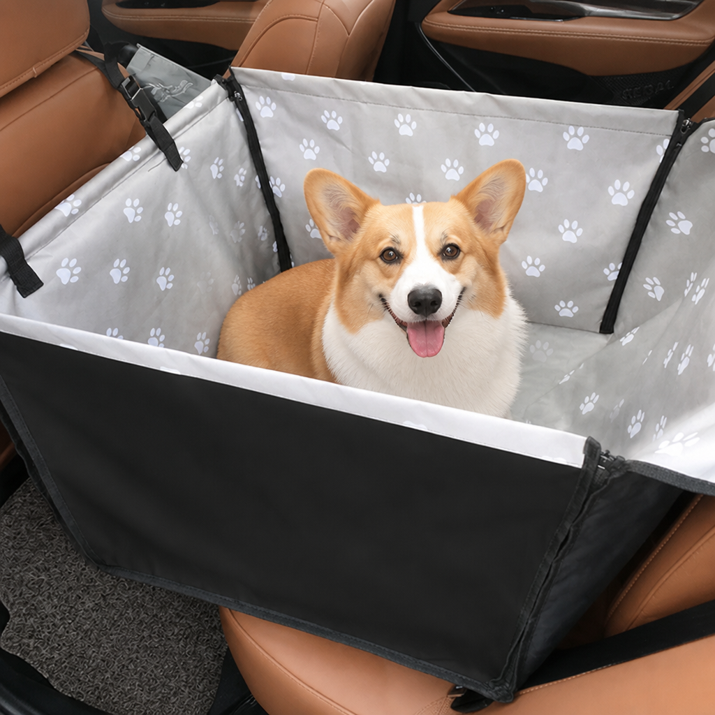 DogBedHouse Waterproof & Scratch-Resistant Oxford Hammock Car Seat Cover (Foldable)