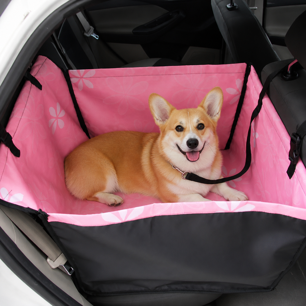 DogBedHouse Waterproof & Scratch-Resistant Oxford Hammock Car Seat Cover (Foldable)