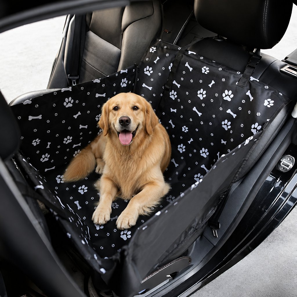 DogBedHouse Waterproof & Scratch-Resistant Oxford Hammock Car Seat Cover (Foldable)