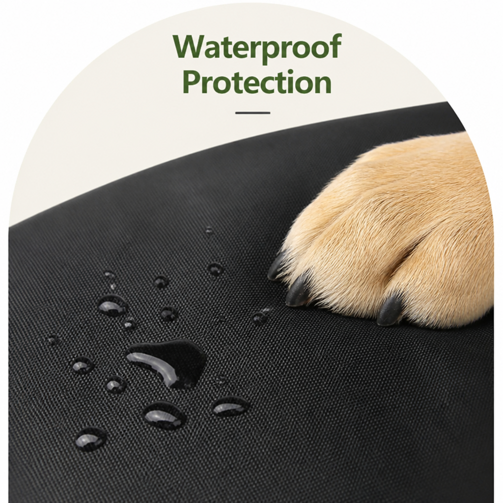 DogBedHouse Waterproof & Scratch-Resistant Padded Oxford Back Seat Hammock (Universal Fit)
