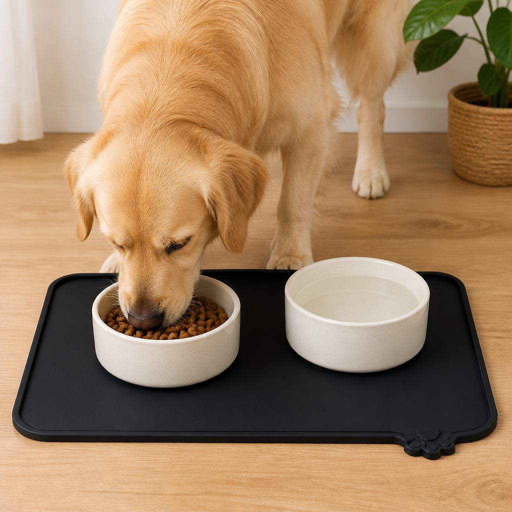 DogBedHouse Waterproof Silicone & Easy-Clean Pet Feeding Mat