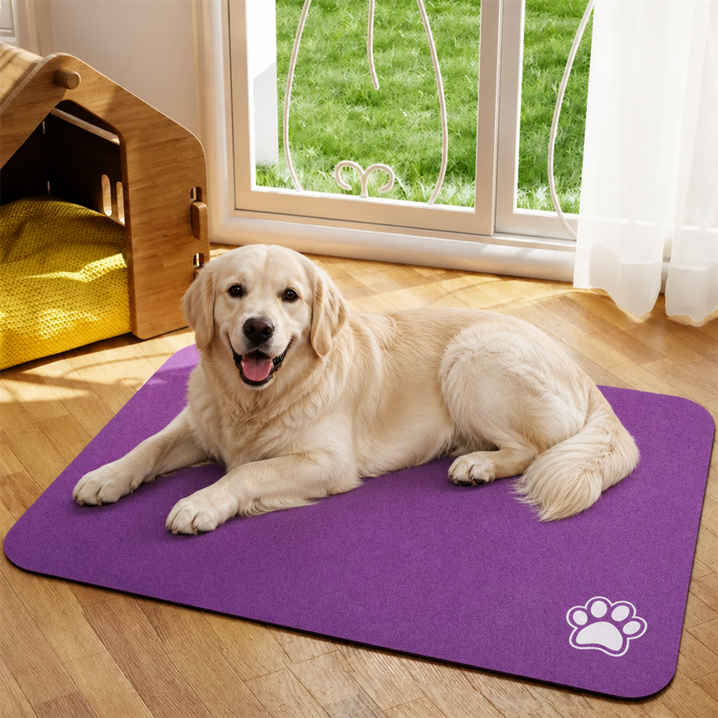 DogBedHouse Waterproof & Super-Absorbent Non-Slip Feeding Mat