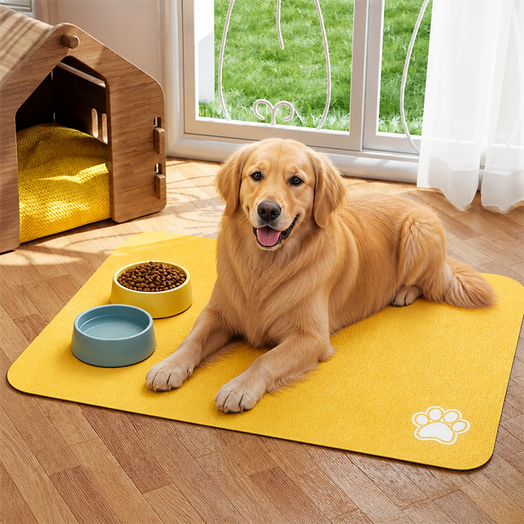 DogBedHouse Waterproof & Super-Absorbent Non-Slip Feeding Mat