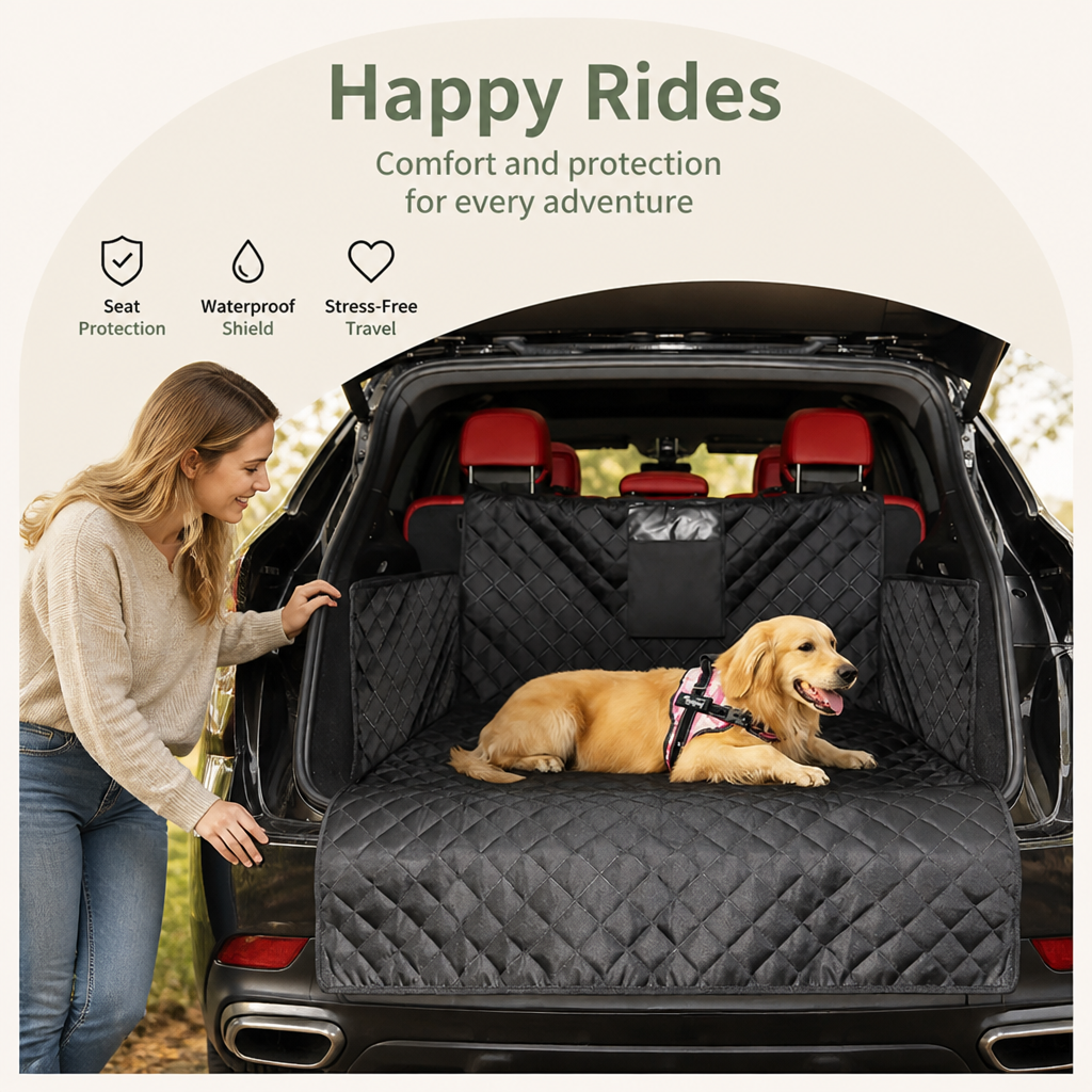 DogBedHouse Waterproof Tarpaulin & Non-Slip Car Seat Cover (Hammock)