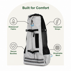 DogBedHouse Waterproof & Thickened Straps Dog Carrier Backpack (Medium Dogs)