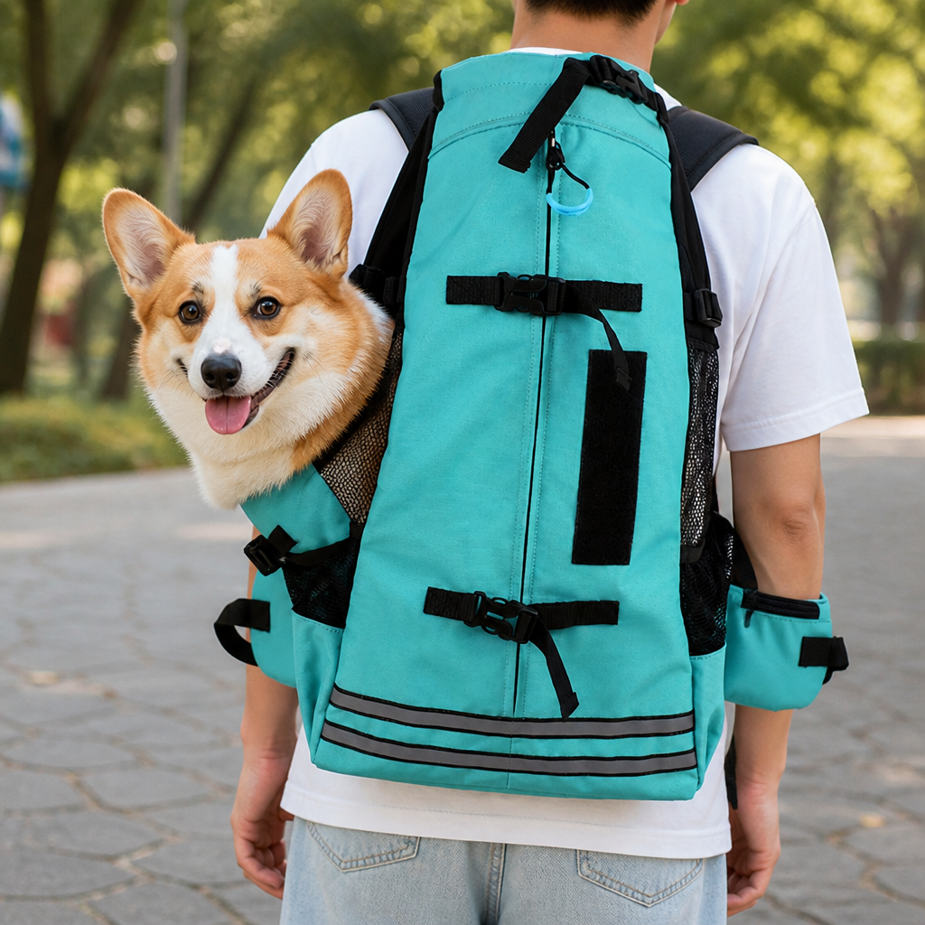 DogBedHouse Waterproof & Thickened Straps Dog Carrier Backpack (Medium Dogs)