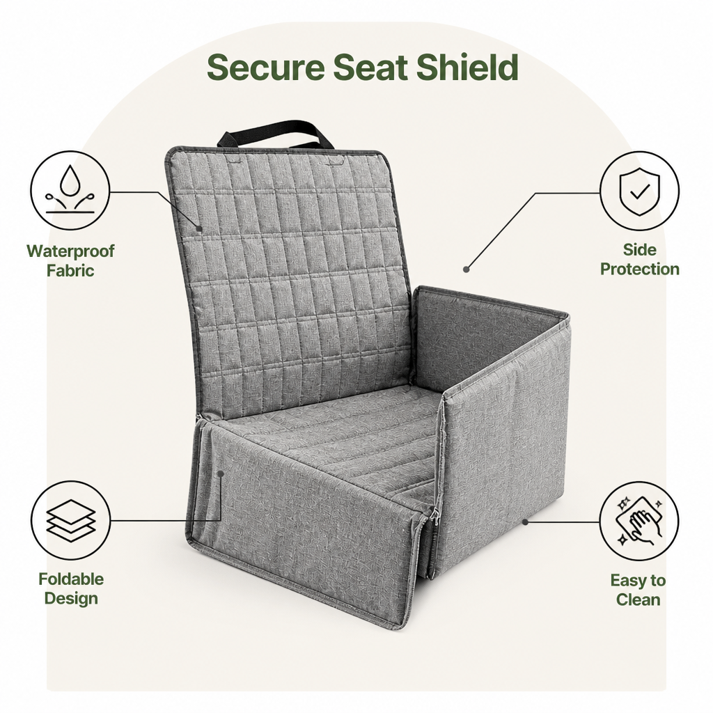 DogBedHouse Waterproof Washable Foldable Car Seat Hammock