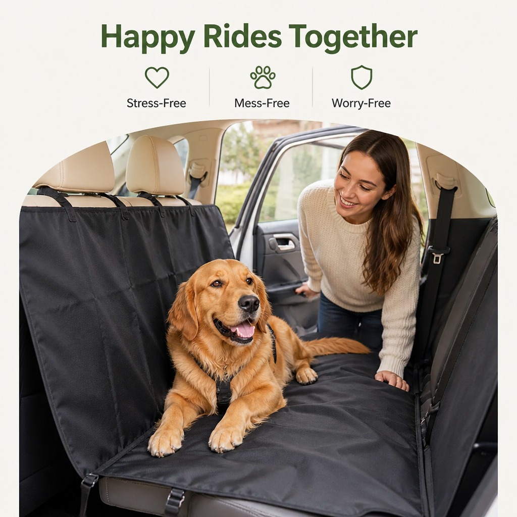 DogBedHouse Waterproof & Washable Non-Slip Car Seat Cover (Hammock)