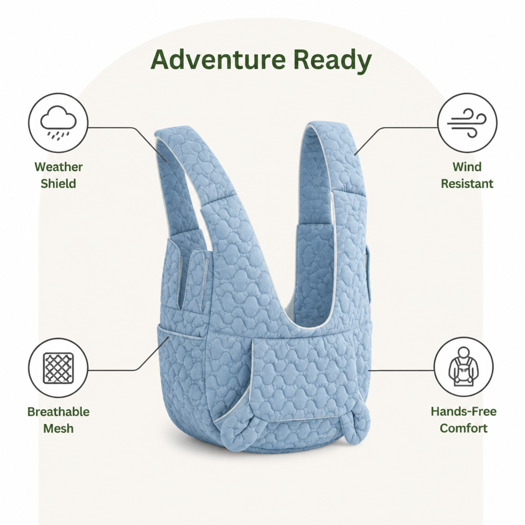 DogBedHouse Waterproof & Windproof Breathable Mesh Pet Carrier Backpack (Up To 4kg)