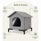 DogBedHouse Weather-Resistant Oxford Cloth Pet House (3 Sizes)