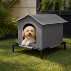 DogBedHouse Weather-Resistant Oxford Cloth Pet House (3 Sizes)