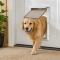 DogBedHouse Weatherproof Aluminum Frame & Magnetic Seal Pet Door (Locking Panel)
